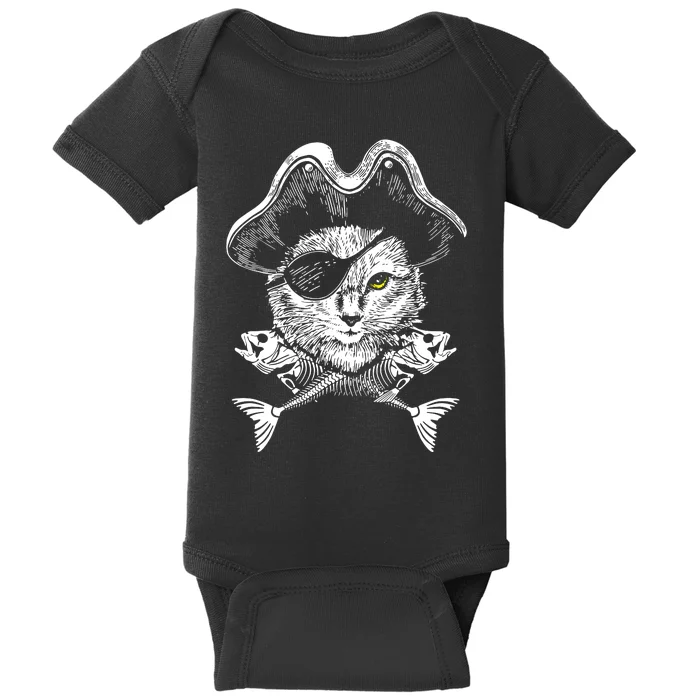 Cat Pirate Baby Bodysuit