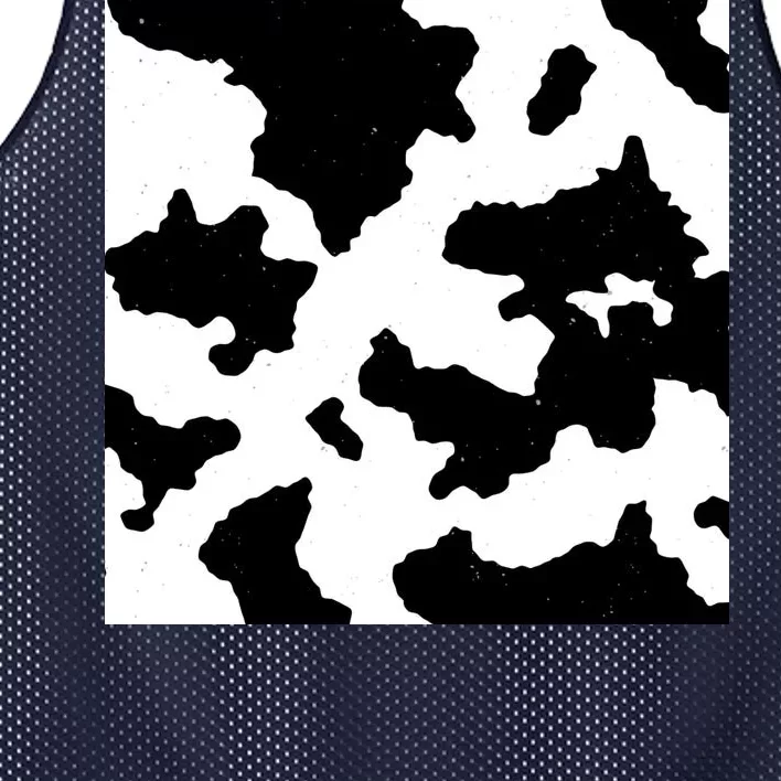 Cow Pattern Mesh Reversible Basketball Jersey Tank