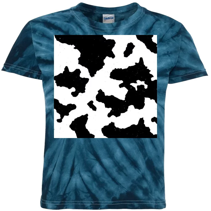 Cow Pattern Kids Tie-Dye T-Shirt