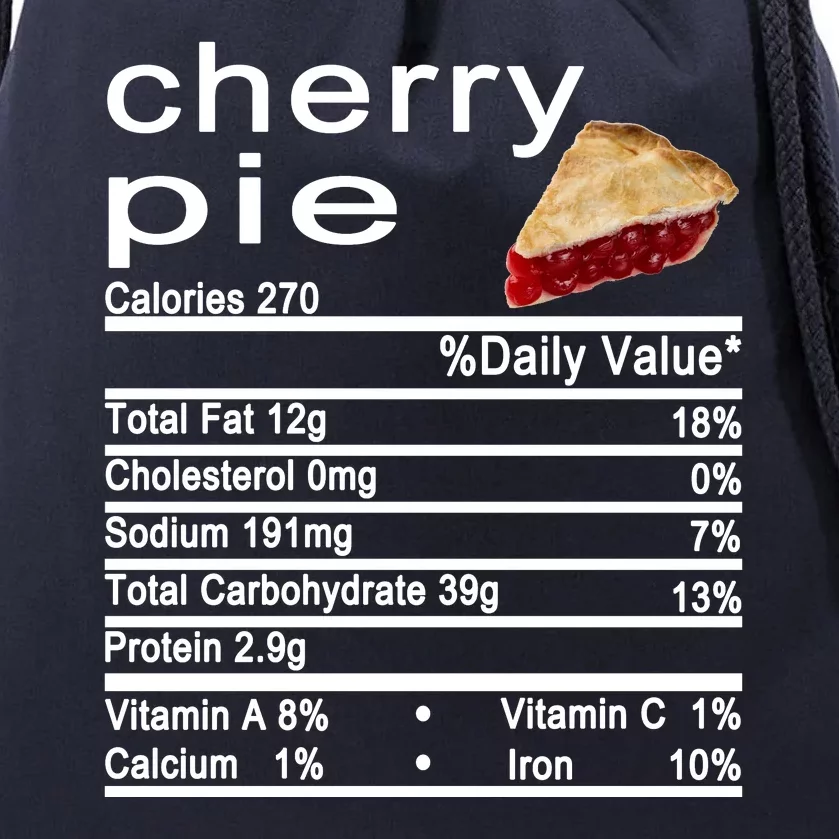 Cherry Pie Drawstring Bag