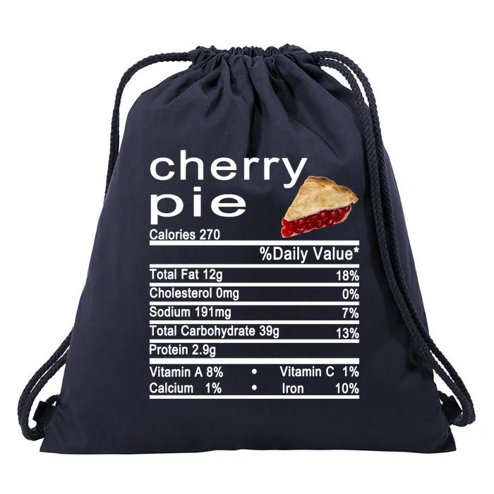 Cherry Pie Drawstring Bag