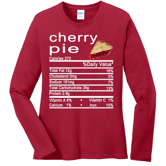 Cherry Pie Ladies Long Sleeve Shirt