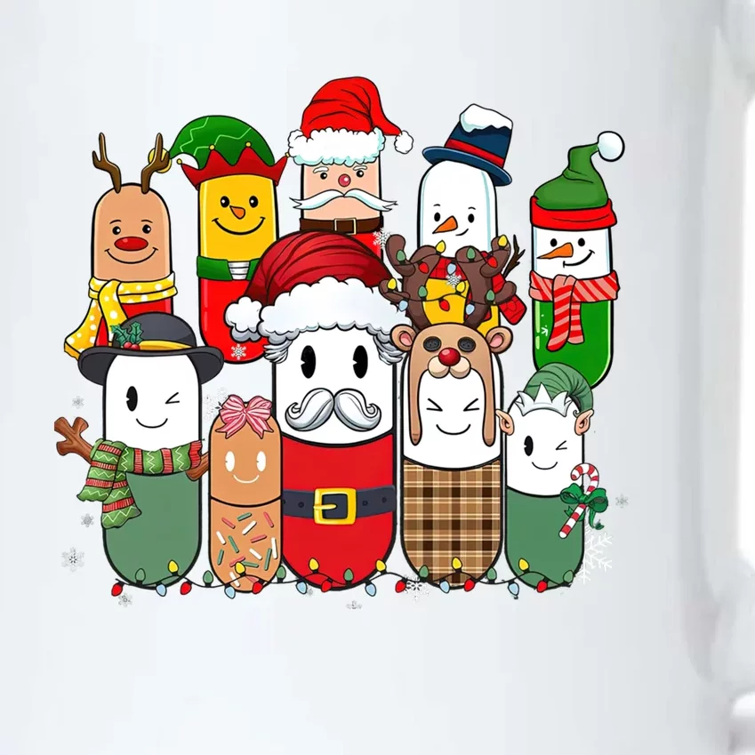 Christmas Pharmacy Crew Costume Christmas Vibes Tees Funny Gift Black Color Changing Mug