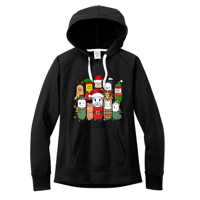 Christmas Pharmacy Crew Costume Christmas Vibes Tees Funny Gift Women's Fleece Hoodie