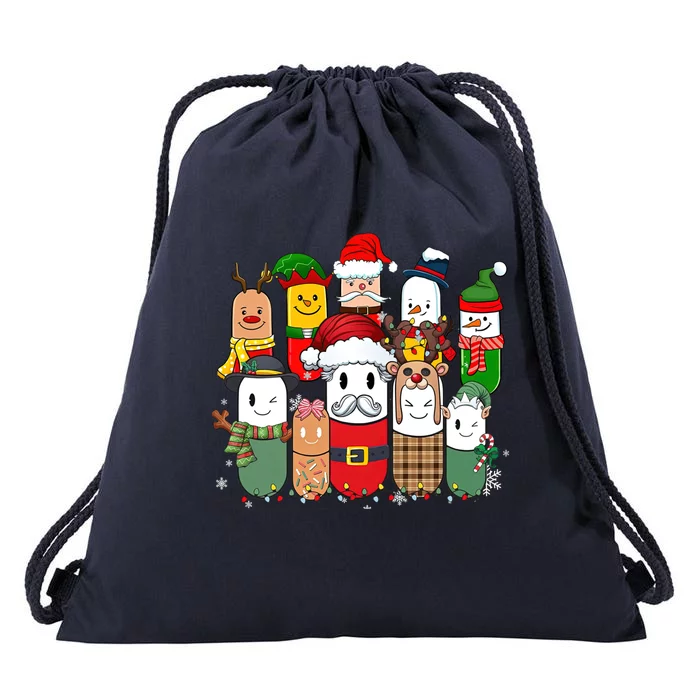 Christmas Pharmacy Crew Costume Christmas Vibes Tees Funny Gift Drawstring Bag