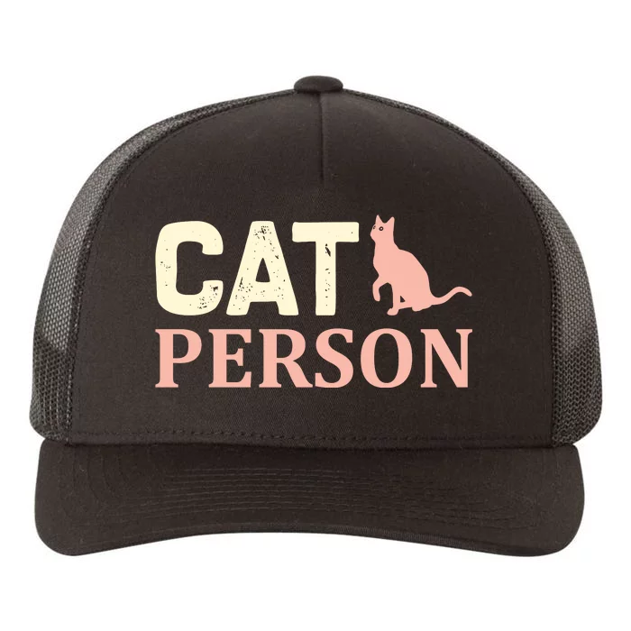 Cat Persom Yupoong Adult 5-Panel Trucker Hat