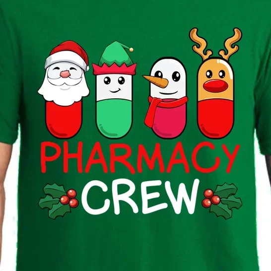 Christmas Pharmacy Crew Pharmacist Santa Snow Pills Xmas Gift Pajama Set