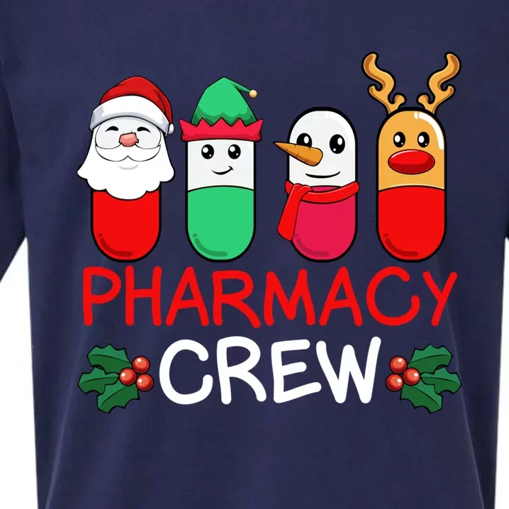 Christmas Pharmacy Crew Pharmacist Santa Snow Pills Xmas Gift Sueded Cloud Jersey T-Shirt