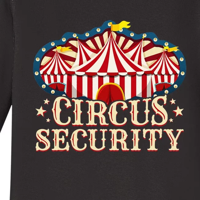 Circus Party Circus Security Baby Long Sleeve Bodysuit