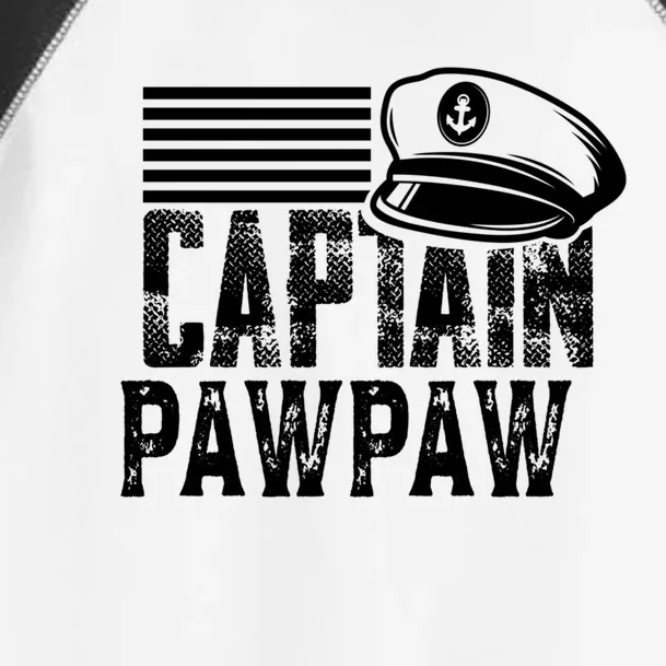 Captain Pawpaw Cool Gift Sailing Captain Hat Boat Owner Boating Gift Toddler Fine Jersey T-Shirt