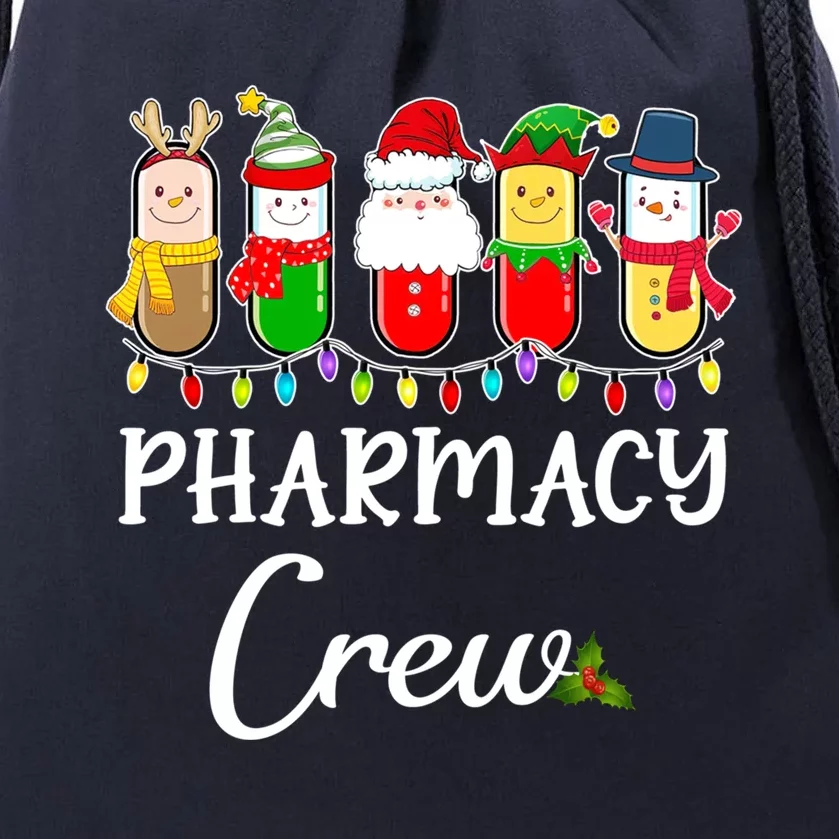 Christmas Pharmacy Crew Santa Reindeer Costume Pharmacist Gift Drawstring Bag