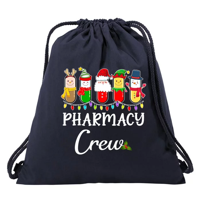 Christmas Pharmacy Crew Santa Reindeer Costume Pharmacist Gift Drawstring Bag