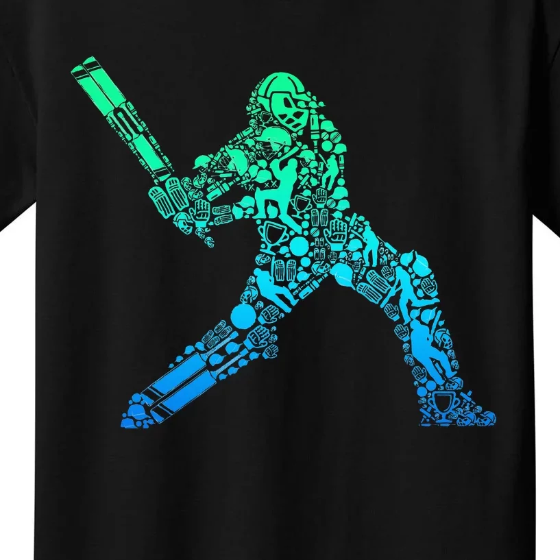 Cricket Player Kids T-Shirt