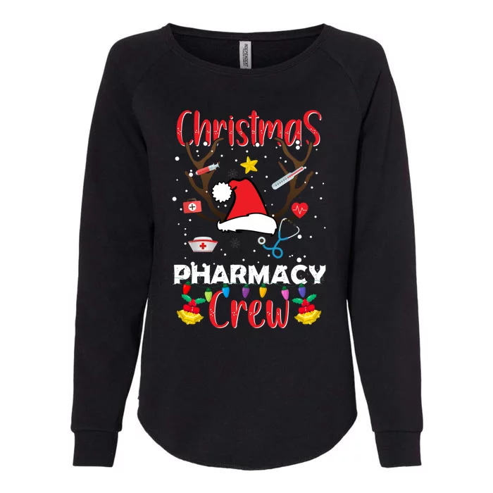 Christmas Pharmacy Crew Xmas Funny Christmas Matching Group Gift Womens California Wash Sweatshirt