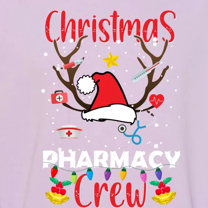 Christmas Pharmacy Crew Xmas Funny Christmas Matching Group Gift Garment-Dyed Sweatshirt