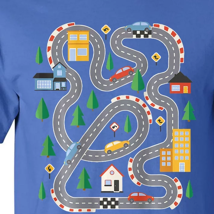 Cool Playmat Car Race Track Fathers Day Tall T-Shirt