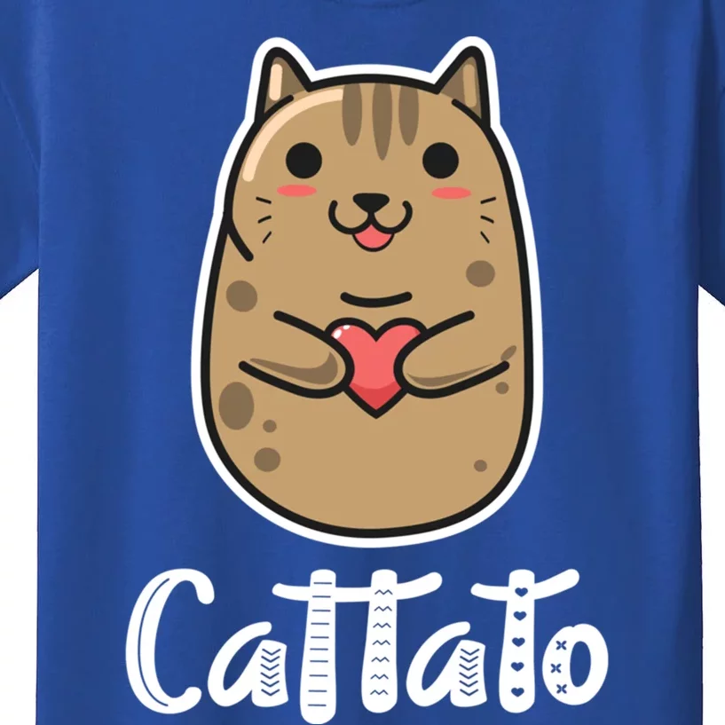 Cat Potato Cattato Hilarious Novelty Gift Cool Gift Kids T-Shirt