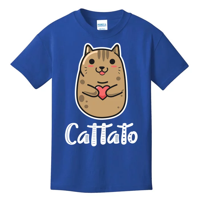 Cat Potato Cattato Hilarious Novelty Gift Cool Gift Kids T-Shirt