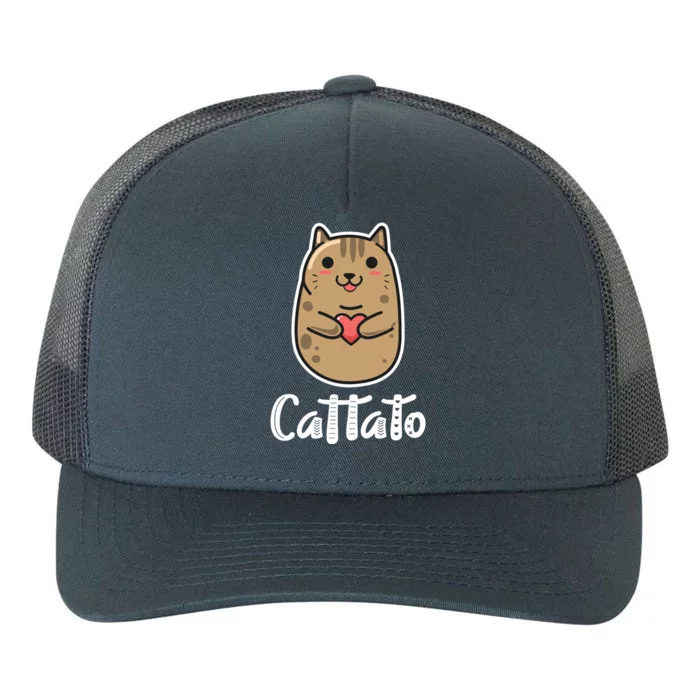 Cat Potato Cattato Hilarious Novelty Gift Cool Gift Yupoong Adult 5-Panel Trucker Hat