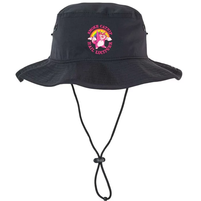 Caticorn Pink Cat Unicorn Rainbow Smoke Catnip Hail Lucipurr Legacy Cool Fit Booney Bucket Hat