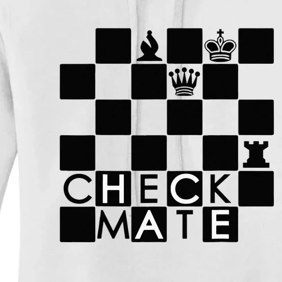 Chess Pieces Chess Checkmate Chess Club Chessboard Women's Pullover Hoodie