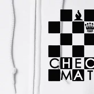 Chess Pieces Chess Checkmate Chess Club Chessboard Full Zip Hoodie