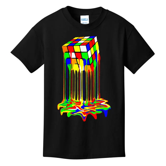 Colorful Puzzle Cube Design Kids T-Shirt