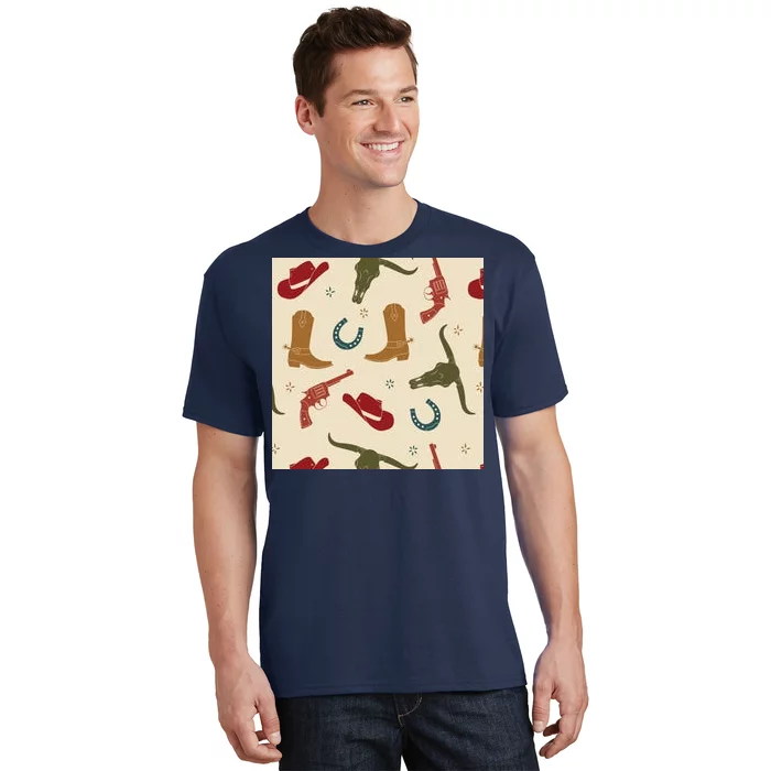 Cowboy Pattern T-Shirt