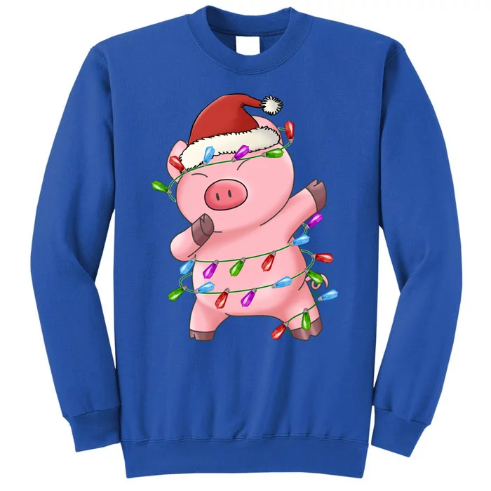 Cute Pig Christmas Dabbing Meaningful Gift Sweatshirt