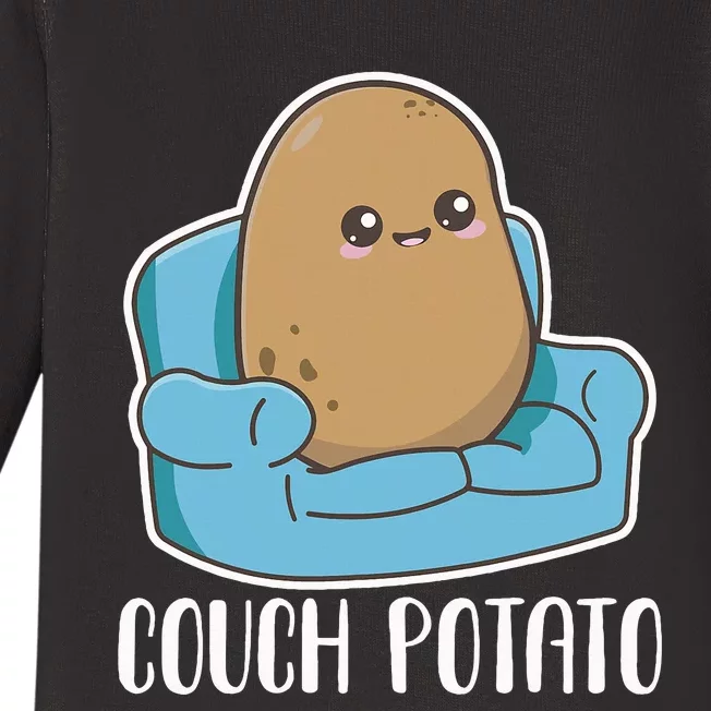 Couch Potato Cute Kawaii Funny Potato Costume Baby Long Sleeve Bodysuit