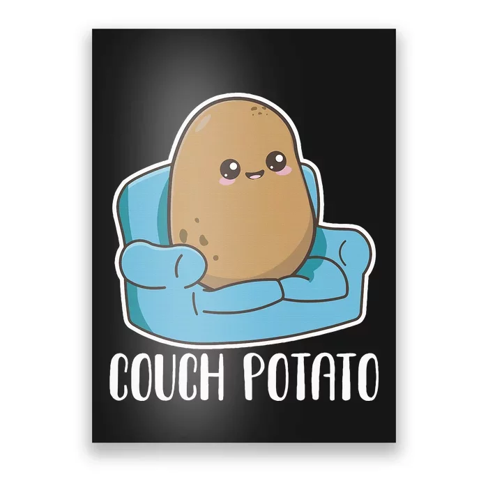 Couch Potato Cute Kawaii Funny Potato Costume Poster