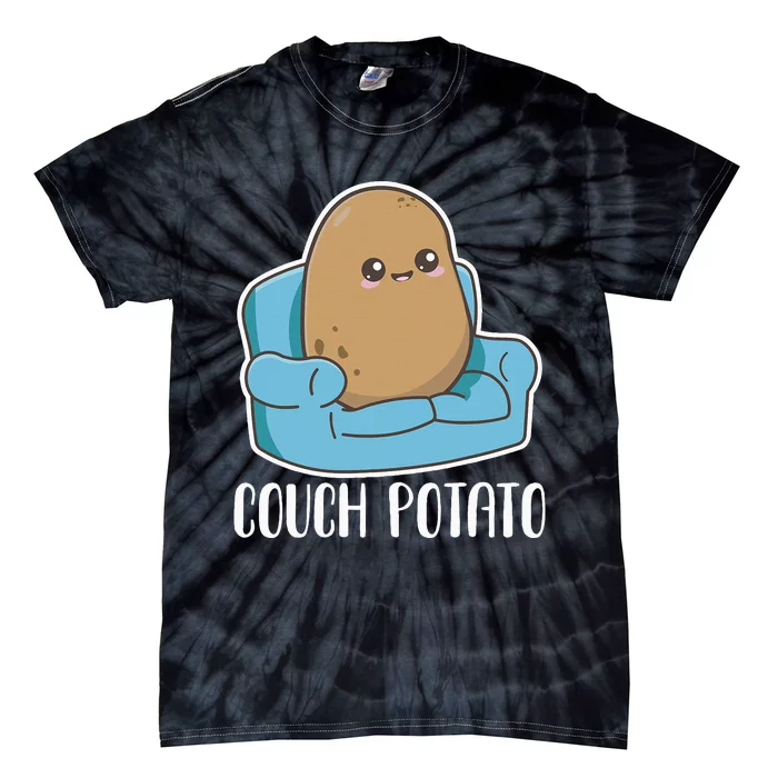 Couch Potato Cute Kawaii Funny Potato Costume Tie-Dye T-Shirt