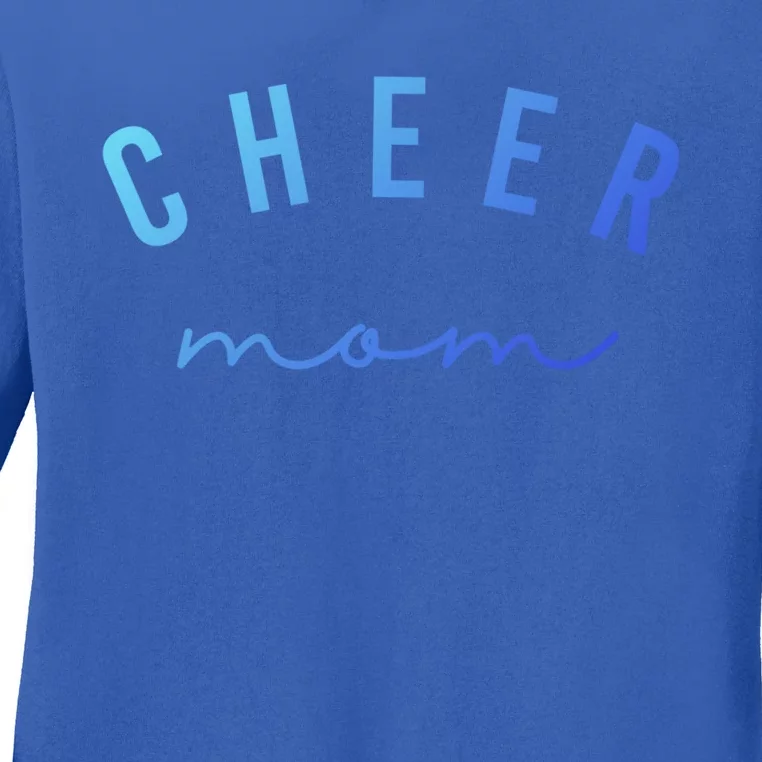 Cute Pink Cheer Mom Gift Ladies Long Sleeve Shirt