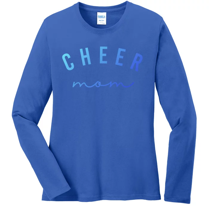 Cute Pink Cheer Mom Gift Ladies Long Sleeve Shirt