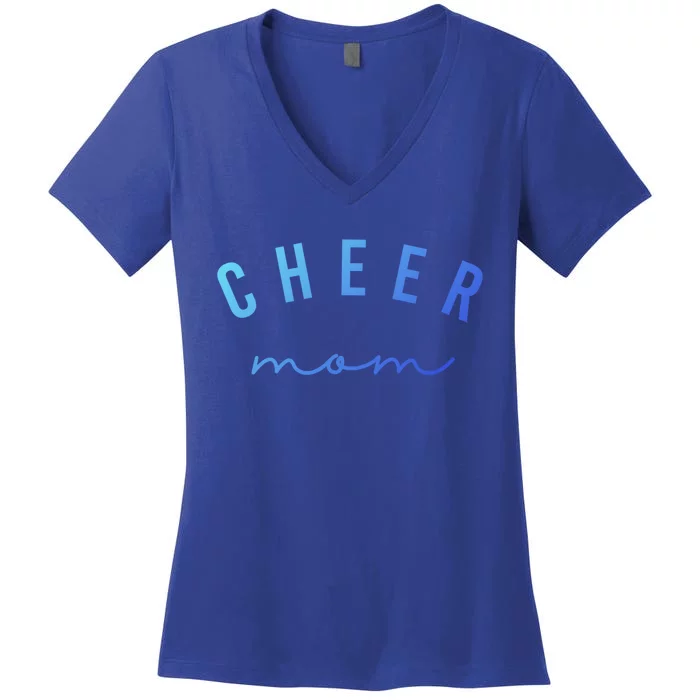 Cute Pink Cheer Mom Gift Women's V-Neck T-Shirt