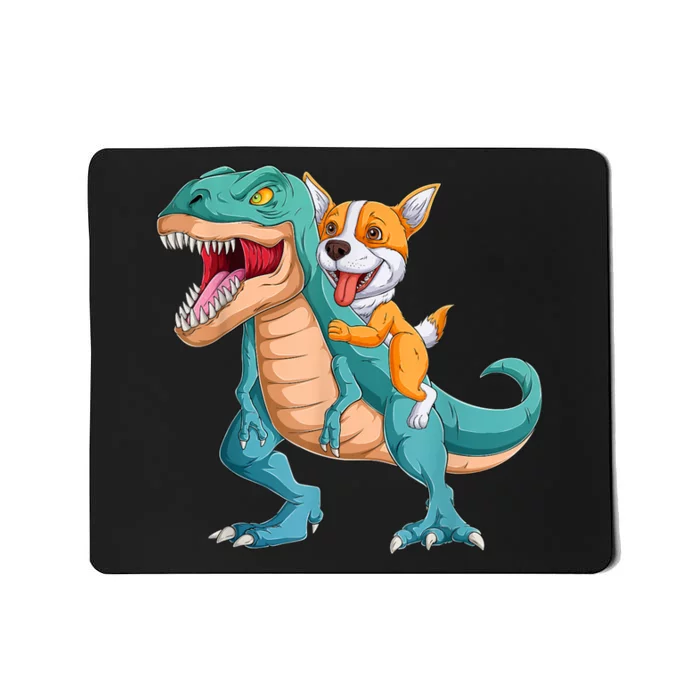 Corgi Puppy Corgi T Rex Dinosaur For Pet Lovers Mousepad