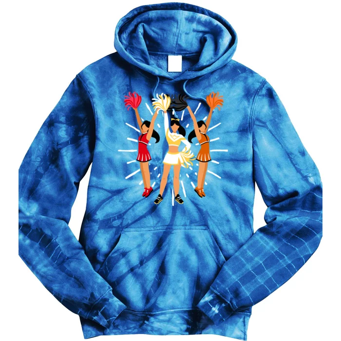 Cheering Practice Cheerleader Cheer Squad Cheerleading Gift Tie Dye Hoodie