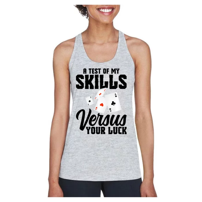 Canasta Player Cards With Point Values Score Sheets Canasta Women's Racerback Tank