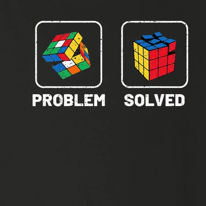 Competitive Puzzle Cube Problem Solved Speed Cubing Toddler Long Sleeve Shirt