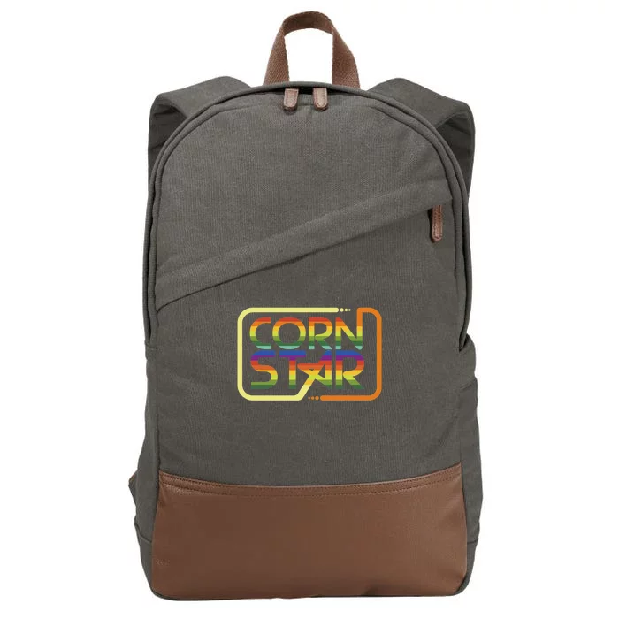 Cornhole Product Corn Star Designs Cornhole Graphic Cotton Canvas Backpack