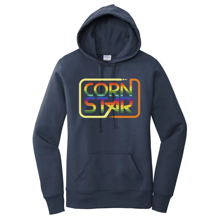 Cornhole Product Corn Star Designs Cornhole Graphic Women's Pullover Hoodie