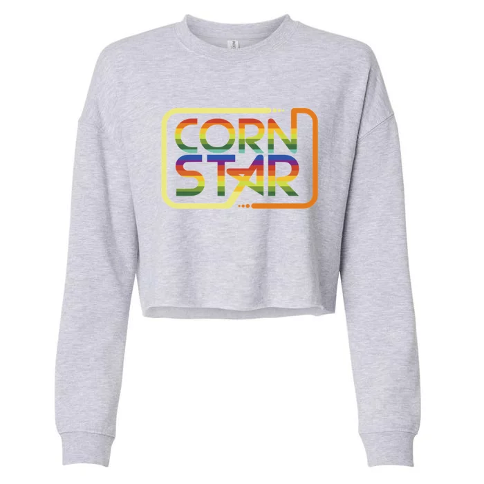 Cornhole Product Corn Star Designs Cornhole Graphic Cropped Pullover Crew