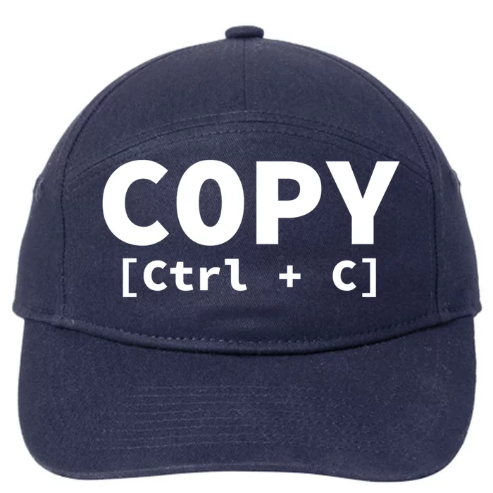 Copy Paste Ctrl C Ctrl V Matching Family Gift 7-Panel Snapback Hat