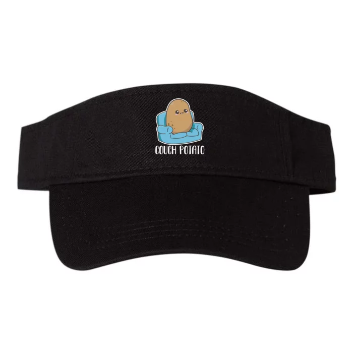 Couch Potato Cute Kawaii Funny Potato Valucap Bio-Washed Visor