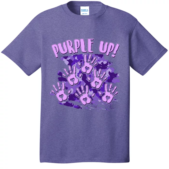 Cool Purple Camouflage Camo Hand Prints T-Shirt