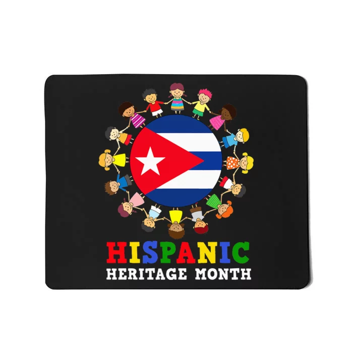 Cuban Pride Celebrate Hispanic Heritage flag Mousepad