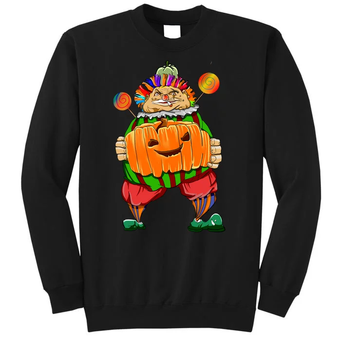 Clown Pumpkin Creepy Halloween Sweatshirt