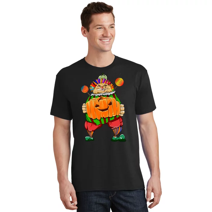 Clown Pumpkin Creepy Halloween T-Shirt