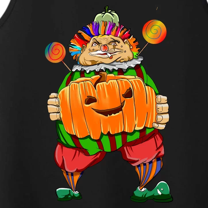 Clown Pumpkin Creepy Halloween Performance Tank