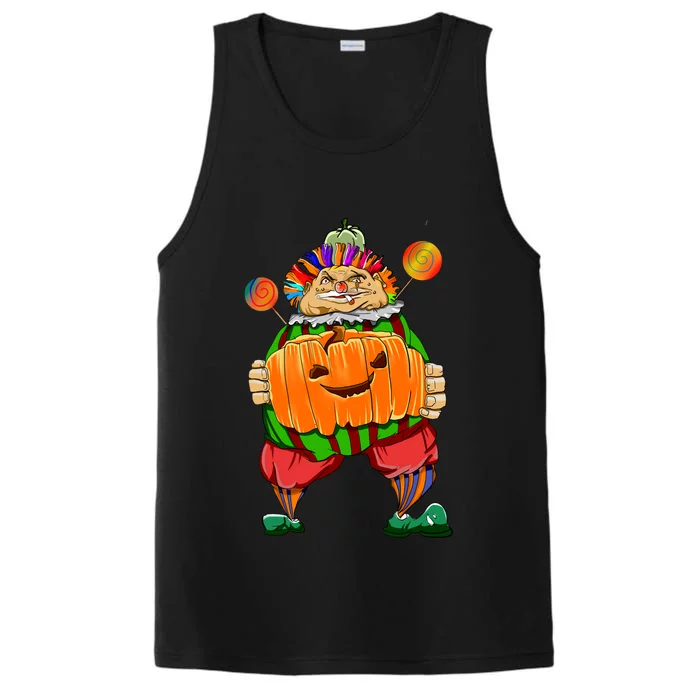 Clown Pumpkin Creepy Halloween Performance Tank